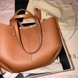 NEW Polene Cyme Brown MIni Tote Bag